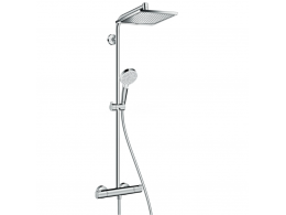 Душевая стойка Hansgrohe Crometta Е 240 1jet Showerpipe 27271000 со смесителем, с термостатом, хром