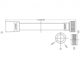 Душевой шланг Lemark LE8040P ПВХ 1,5 м, серый, блистер