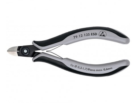 Прецизионные кусачки боковые для электроники антистатические ESD Knipex KN-7912125ESD