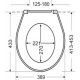Сиденье Haro "Tablas Premium", с микролифтом, C4501H, быстросъемное, дюропласт, белое (для унитаза Ideal Standard Connect E803501)
540785
