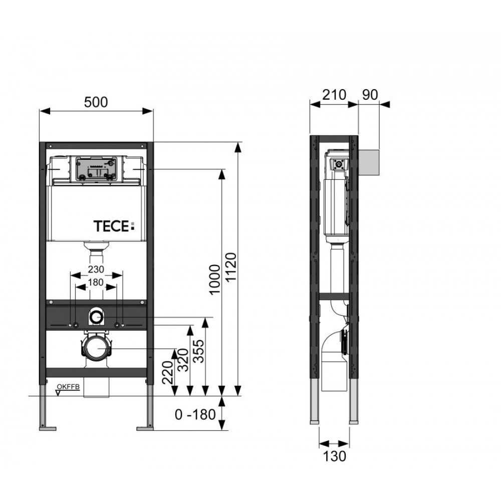 Installation size. Рамная инсталляция TECE 9300093. TECE 9.300.031. TECE profil инсталляция для подвесного унитаза высота 112 см 9.300.000. Инсталляция для подвесного унитаза TECE 930000 Германия.