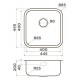 Кухонная мойка Omoikiri Omi 44-U/IF-IN Quadro