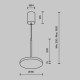 Подвесной светильник Maytoni PLATO P076PL-L12W3K-B