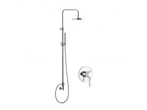 Душевая система Giulini Futuro 6515WC-SNO,цвет чёрный матовый