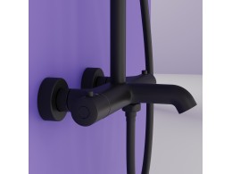 Душевая система Sancos Гейм (Game) с термостатом черный, SC3001MB