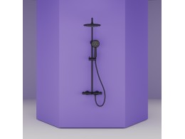 Душевая система Sancos Гейм (Game) с термостатом черный, SC3001MB