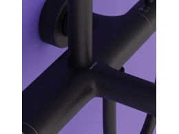 Душевая система Sancos Гейм (Game) с термостатом черный, SC3001MB