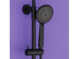 Душевая система Sancos Гейм (Game) с термостатом черный, SC3001MB