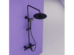 Душевая система Sancos Гейм (Game) с термостатом черный, SC3001MB