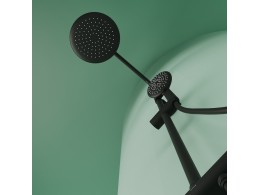 Душевая система Sancos Гейм (Game) с термостатом черный, SC3002MB