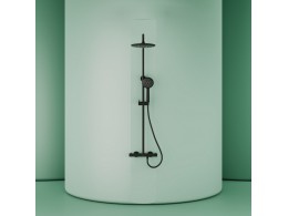 Душевая система Sancos Гейм (Game) с термостатом черный, SC3002MB