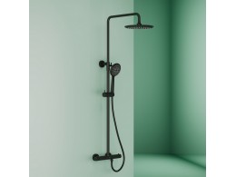 Душевая система Sancos Гейм (Game) с термостатом черный, SC3002MB