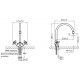 Смеситель для кухни ПАРМА излив LUX Варион 1247181, 1247182
