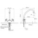 Смеситель для кухни ЛАЗЕР U-образный излив 180мм Варион 2246361, 2246362