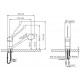 Смеситель для кухни с выдвижной лейкой локтевой картридж d40 Варион 9940713