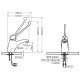 Смеситель для раковины локтевой картридж d40 Варион 9340713