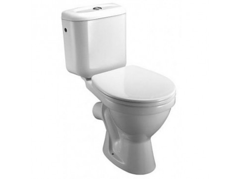 УНИТАЗ-КОМПАКТ JIKA LYRA 242340002429 С КОСЫМ ВЫПУСКОМ, БЕЛЫЙ (63.5X36 СМ), БЕЗ СИДЕНИЯ